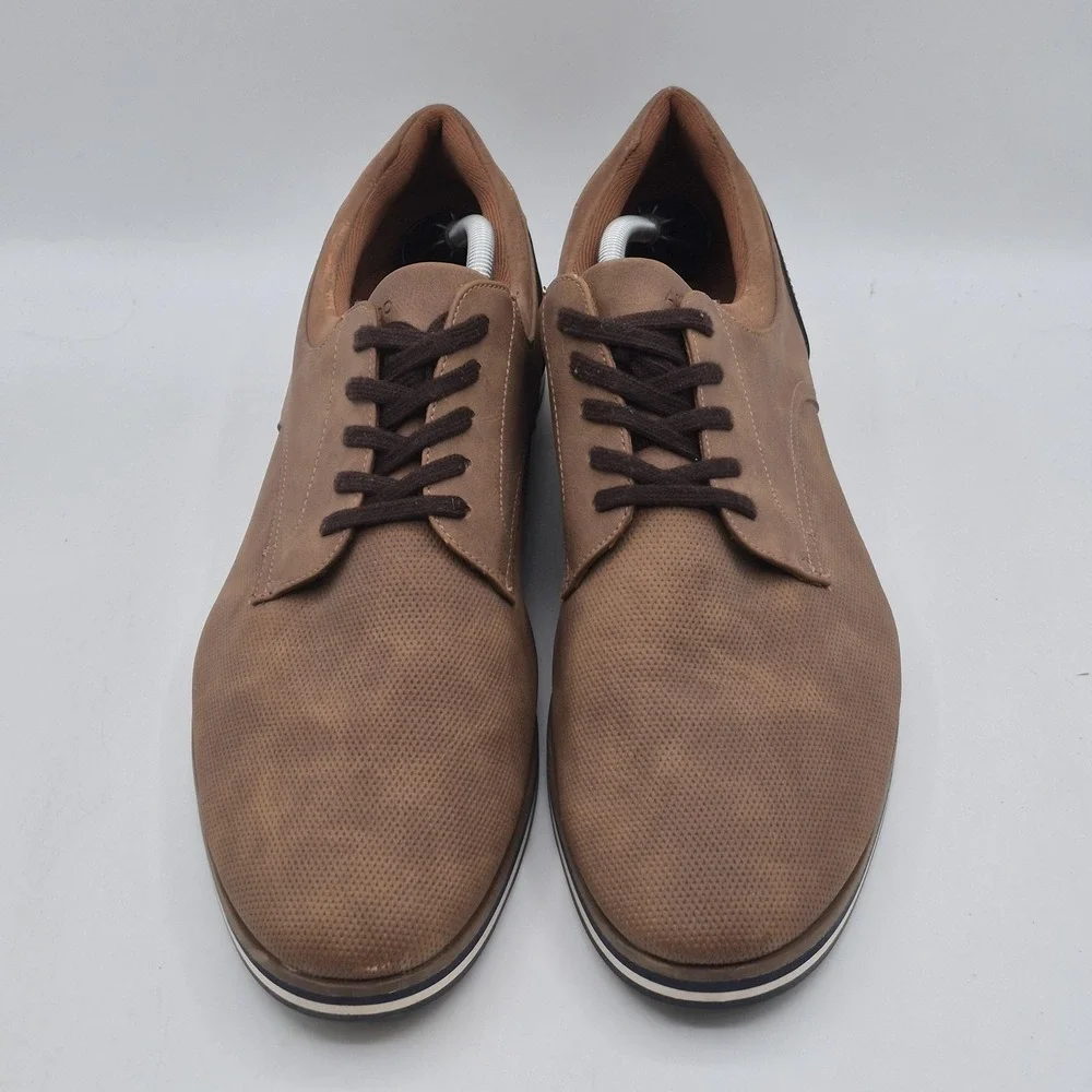 Aldo Shoes Mens Size 13 Brown Tan Derby Casual Lace Up Dress Oxford Two‎ Tone